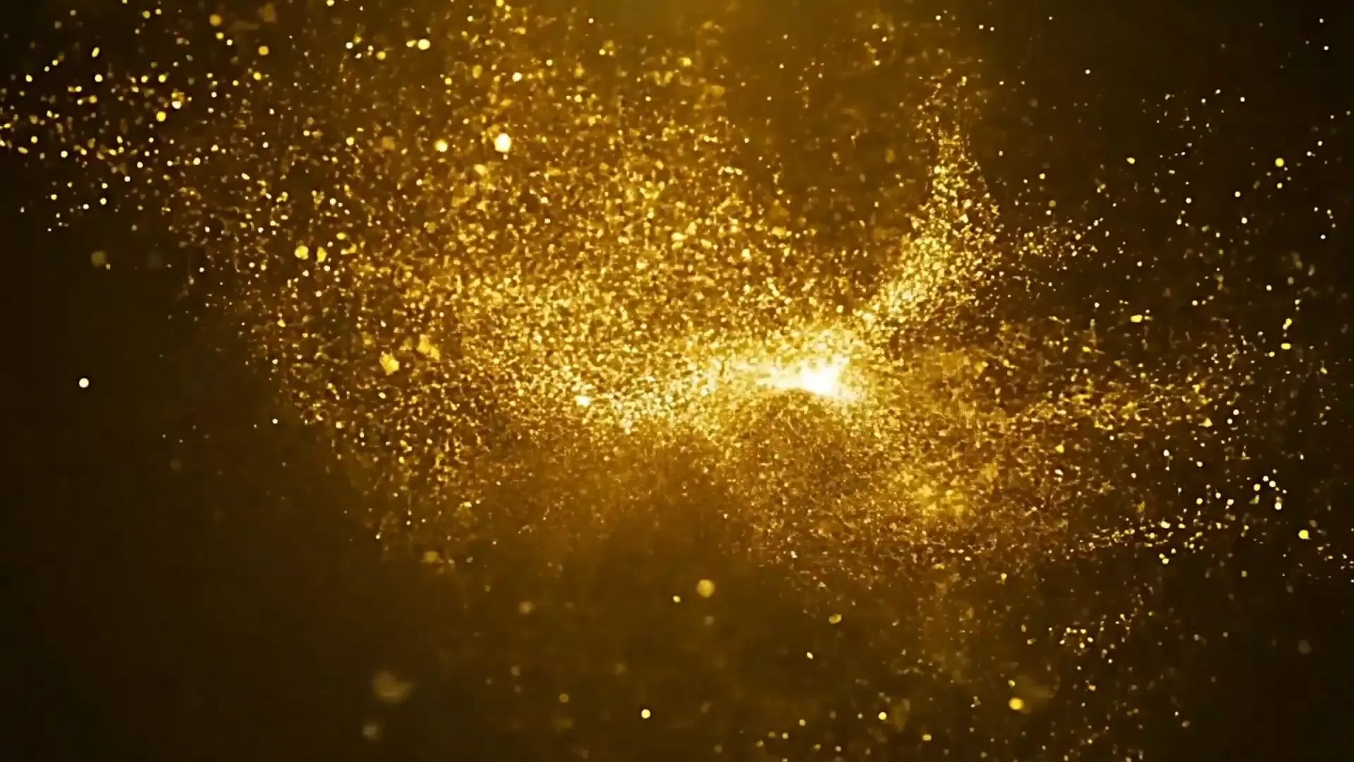 Shimmering Gold Particle Overlay for Product Launch Videos